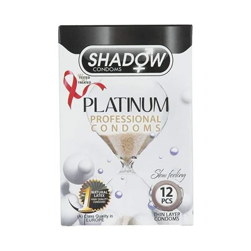 کاندوم شادو مدل Pelatinum بسته ۱۲ عددی