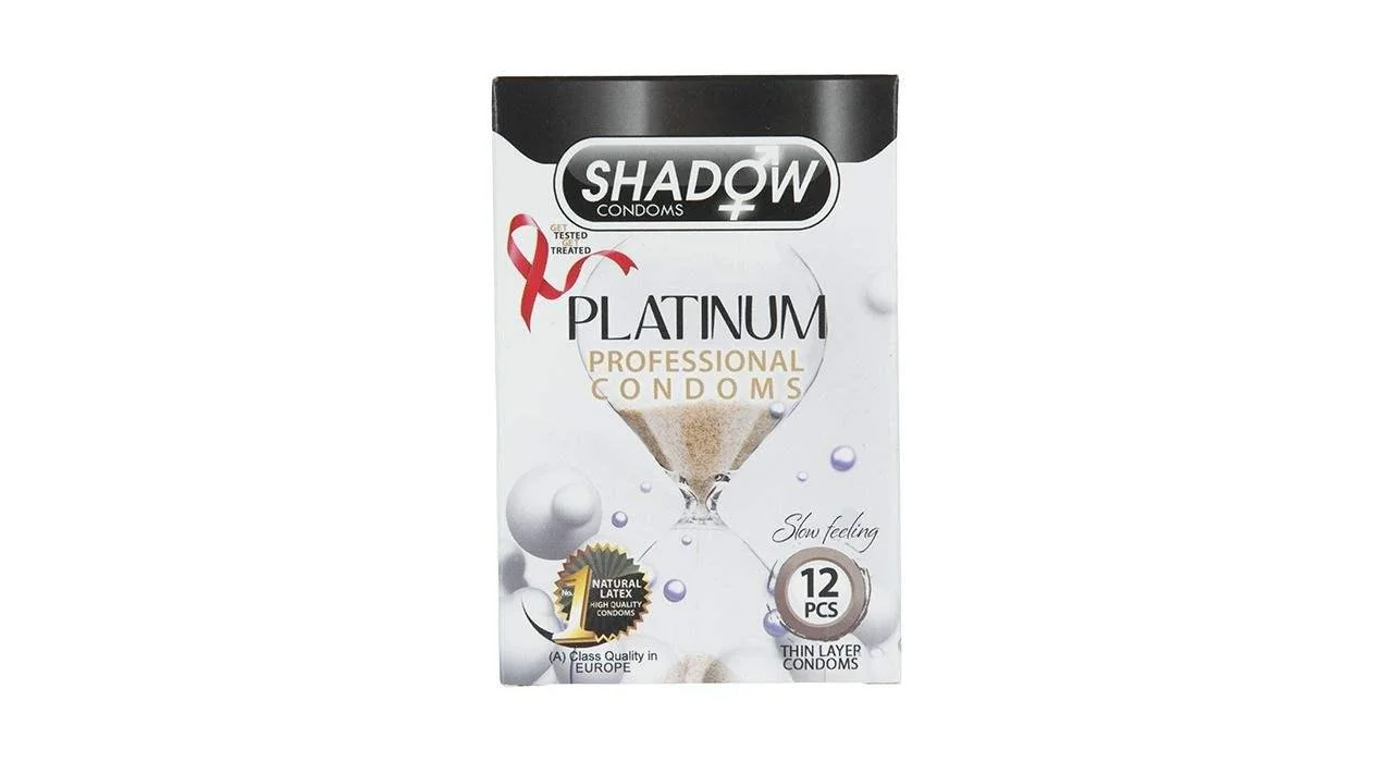 کاندوم شادو مدل Pelatinum بسته ۱۲ عددی