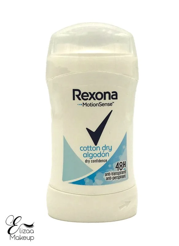 استیک ضد تعریق زنانه رکسونا مدل Cotton حجم 40 میلی لیتر ا Rexona Cotton Stick Deodorant For Women 40ml