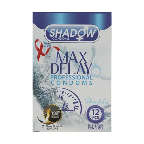 کاندوم شادو مدل Max Delay بسته 12 عددی