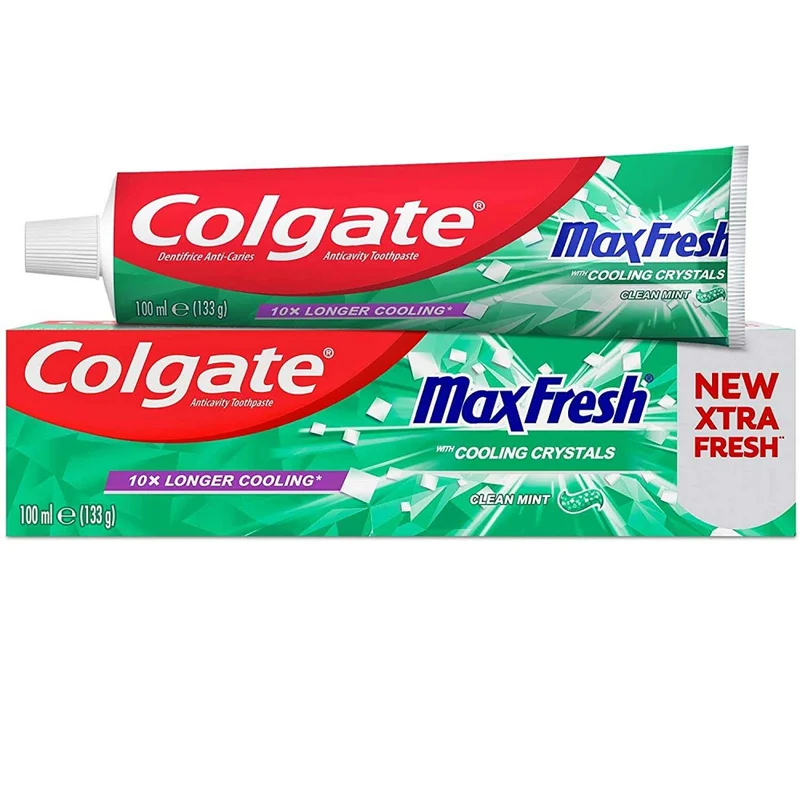 خمیر دندان کلگیت Colgate سری Max Fresh مدل Clean Mint